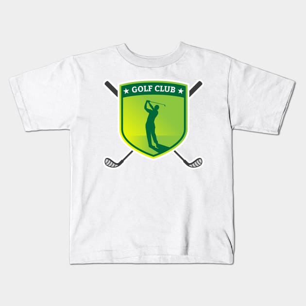 Golf Kids T-Shirt by Dojaja